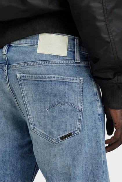 Чоловічі сині джинси Mosa Straight G-Star RAW 32-32 D23692,D498 - Фото 3 Чоловічі сині джинси Mosa Straight G-Star RAW 32-32 D23692,D498 - зображення 3