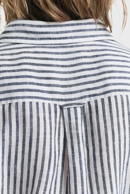 Жіноча лляна сукня у смужку REG LINEN STRIPED SHIRT DRESS Gant 36 4503391 - Фото 4 Жіноча лляна сукня у смужку REG LINEN STRIPED SHIRT DRESS Gant 36 4503391 - изображение 4