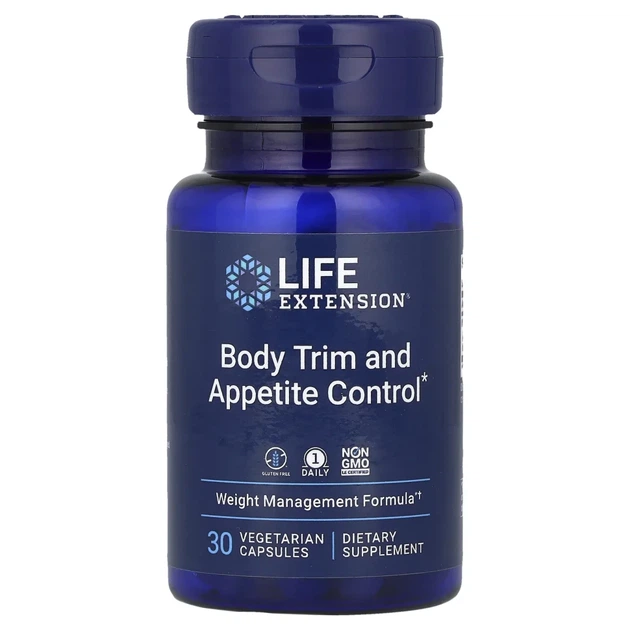 Зниження ваги та контроль апетиту Life Extension (Body Trim and Appetite Control) 30 капсул (LEX-25043) - Фото 1 Зниження ваги та контроль апетиту Life Extension (Body Trim and Appetite Control) 30 капсул (LEX-25043) - изображение 1