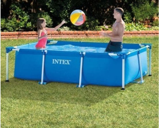 Басейн каркасний, Intex 28270, прямокутний, 1662 л, для дітей 6+ років, 220*150*60 см, 58983, у коробці - зображення 2