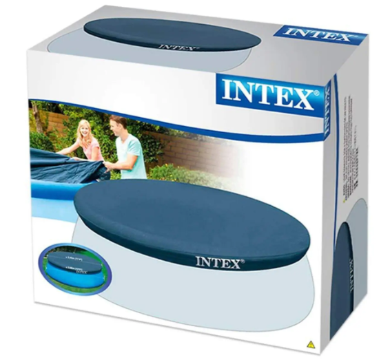 Тент для басейну круглий, діаметр 305 см, із високоякісного ПВХ, Intex 28021 - Фото 4 Тент для басейну круглий, діаметр 305 см, із високоякісного ПВХ, Intex 28021 - зображення 4
