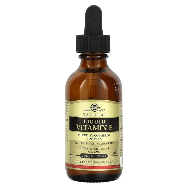 Вітамін E рідкий Solgar (Liquid Vitamin E) 59 мл (SOL-01600) - Фото 1 Вітамін E рідкий Solgar (Liquid Vitamin E) 59 мл (SOL-01600) - изображение 1