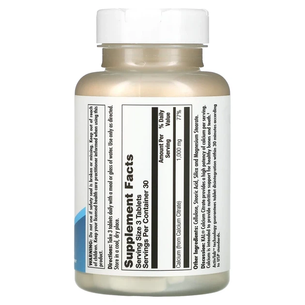Цитрат кальцію (Calcium Citrate 1000) 90 таблеток (CAL-57109) - зображення 2
