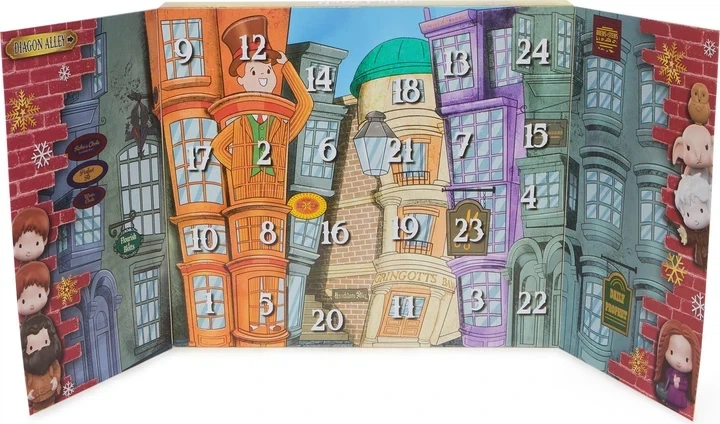 Адвент-календарь Harry Potter Spin Master Diagon Alley 24 сюрприза набор фигурок - изображение 4