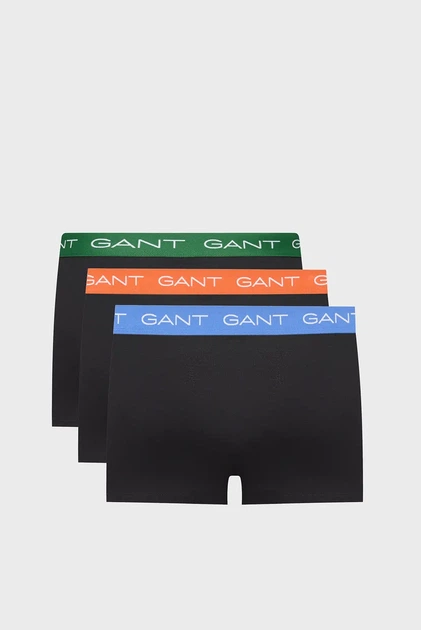 Чоловічі чорні боксери (3 шт) TRUNK 3-PACK Gant S 902533003 - изображение 6