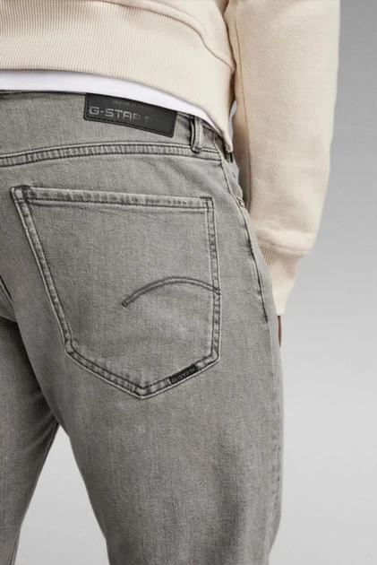 Чоловічі сірі джинси Mosa Straight G-Star RAW 36-32 D23692,D497 - зображення 3