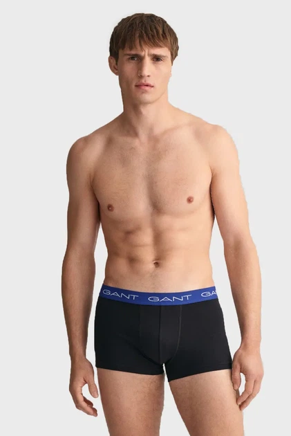 Чоловічі чорні боксери (3 шт) TRUNK Gant S 902333003 - зображення 2