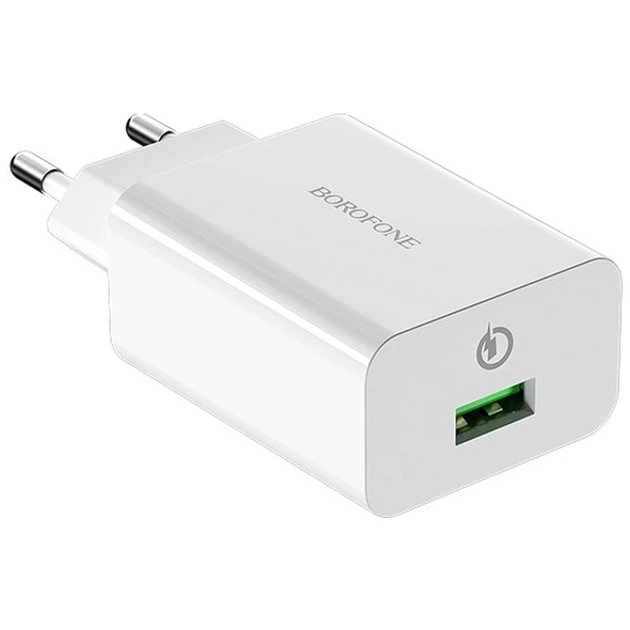Зарядний блок живлення USB BOROFONE BA21A Long 18 W 9 V 2 A білий - Фото 4 Зарядний блок живлення USB BOROFONE BA21A Long 18 W 9 V 2 A білий - зображення 4