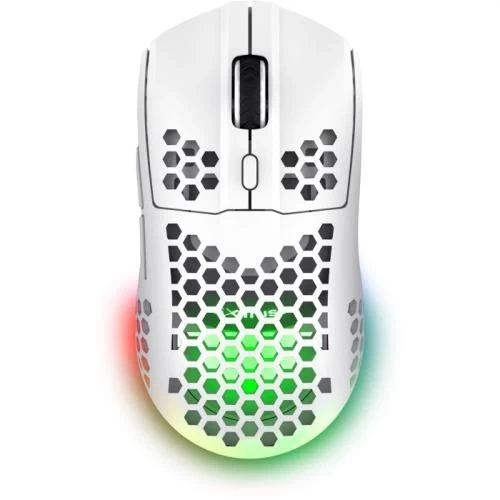 Миша бездротова Trust GXT 929W Helox, White, USB (2.4GHz), оптична, 800-4800 dpi, RGB підсвічування, 6 кнопок, акумулятор (25390) - Фото 1 Миша бездротова Trust GXT 929W Helox, White, USB (2.4GHz), оптична, 800-4800 dpi, RGB підсвічування, 6 кнопок, акумулятор (25390) - зображення 1