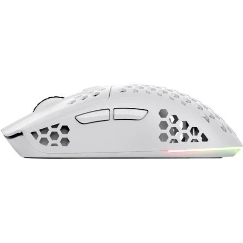 Миша бездротова Trust GXT 929W Helox, White, USB (2.4GHz), оптична, 800-4800 dpi, RGB підсвічування, 6 кнопок, акумулятор (25390) - Фото 4 Миша бездротова Trust GXT 929W Helox, White, USB (2.4GHz), оптична, 800-4800 dpi, RGB підсвічування, 6 кнопок, акумулятор (25390) - зображення 4