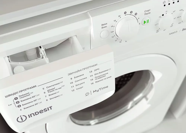 Пральна машина Indesit OMTWSC 51052 W 5 кг фронтальна А++ - изображение 2