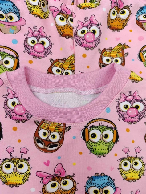 Дитяча піжама "Sweet Owl" 134 розміру 95% бавовна + 5% лайкра - зображення 7