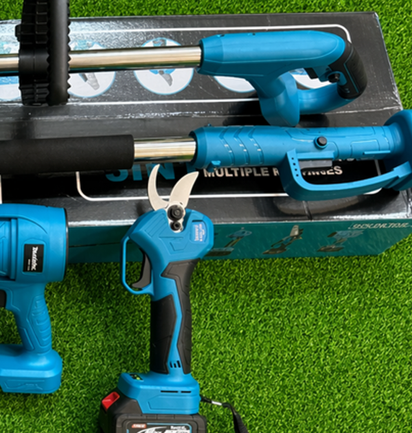 Набір електроінструментів акумуляторних 5в1 Makita 48V/6Ah (Міні пила + Штанга + Секатор + Тример садовий + Повітродувка) - Фото 4 Набір електроінструментів акумуляторних 5в1 Makita 48V/6Ah (Міні пила + Штанга + Секатор + Тример садовий + Повітродувка) - зображення 4