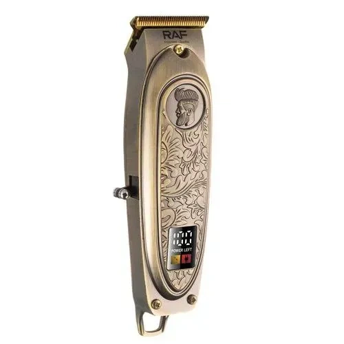 Профессиональный триммер RAF R.4037 Gold — Винтажный стиль, металлический корпус и срез «в ноль» - изображение 3