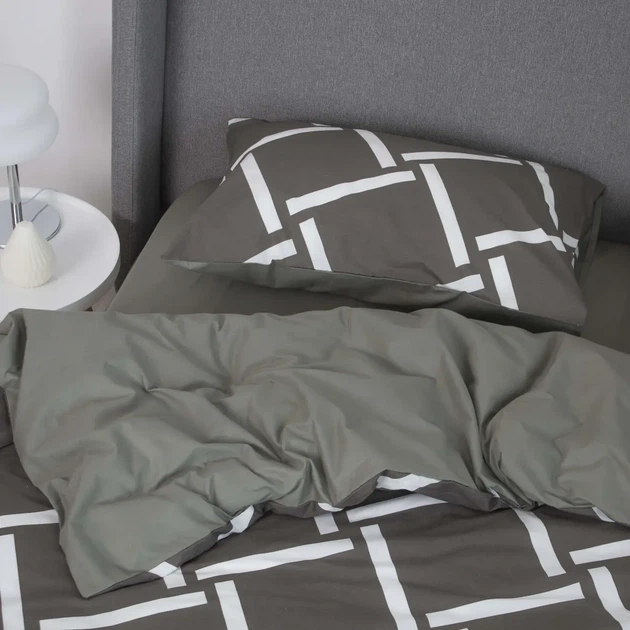Комплект постільної білизни ТЕП Khaki Angles, 70x70, двоспальний - Фото 5 Комплект постільної білизни ТЕП Khaki Angles, 70x70, двоспальний - зображення 5