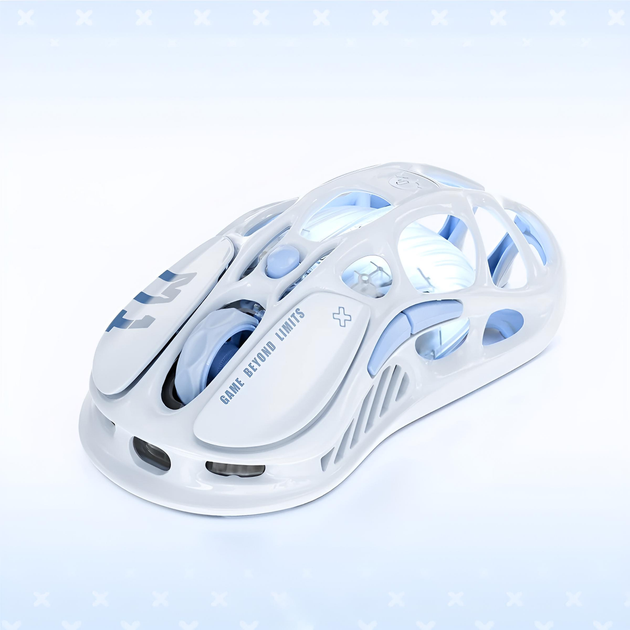 Миша GravaStar Mercury M1 Pro, magnesium alloy body, BT/WL/USB-A, RGB, Ice Blue - Фото 5 Миша GravaStar Mercury M1 Pro, magnesium alloy body, BT/WL/USB-A, RGB, Ice Blue - зображення 5