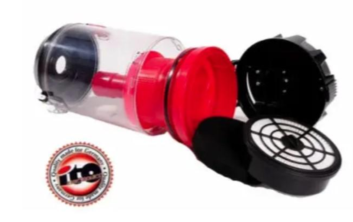 Пылесос ITO Electronics 1200 Вт, контейнерный, без мешка, красный - изображение 3