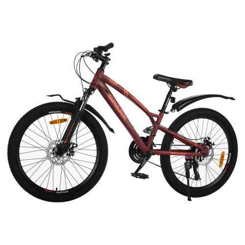 Велосипед SPARK SURF (колеса - 24", сталева рама - 12") бордовий - зображення 3