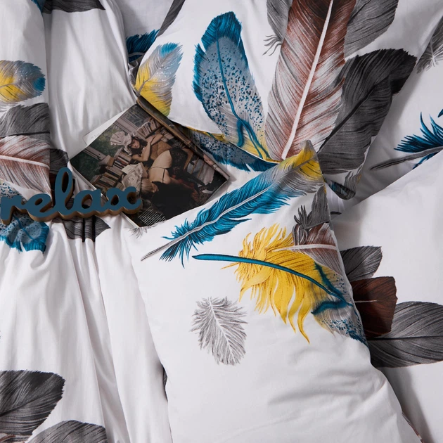Комплект постільної білизни Moon&Star Бязь Gold Люкс Airy Feathers Сімейні 160х220х2 наволочки 2х70х70 (MS-820010112) - Фото 5 Комплект постільної білизни Moon&Star Бязь Gold Люкс Airy Feathers Сімейні 160х220х2 наволочки 2х70х70 (MS-820010112) - зображення 5