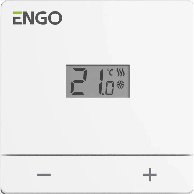 Termostat pokojowy Engo Controls Easy-230W Bialy (5904665764084) - Zdjęcie 2 Termostat pokojowy Engo Controls Easy-230W Bialy (5904665764084) - obraz 2