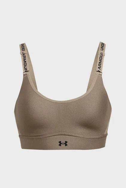 Жіночий коричневий топ UA Infinity Mid 2.0 Bra Under Armour S 1384123-200 - Фото 7 Жіночий коричневий топ UA Infinity Mid 2.0 Bra Under Armour S 1384123-200 - изображение 7