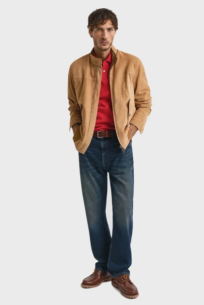Чоловіче червоне поло REG SHIELD SS PIQUE POLO Gant L 2210 - Фото 2 Чоловіче червоне поло REG SHIELD SS PIQUE POLO Gant L 2210 - изображение 2
