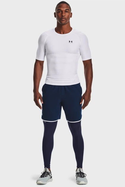 Чоловічі темно-сині тайтси UA HG Armour Leggings Under Armour XL 1361586-410 - изображение 2