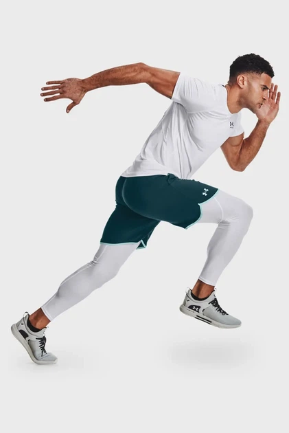 Чоловічі білі тайтси UA HG Armour Leggings Under Armour S 1361586-100 - изображение 2