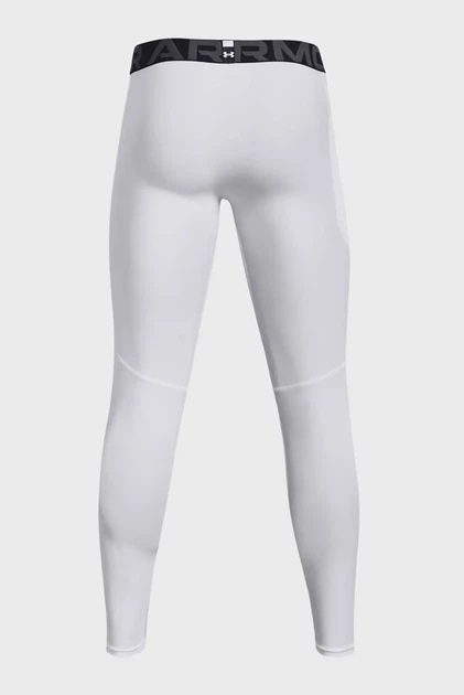 Чоловічі білі тайтси UA HG Armour Leggings Under Armour S 1361586-100 - изображение 7