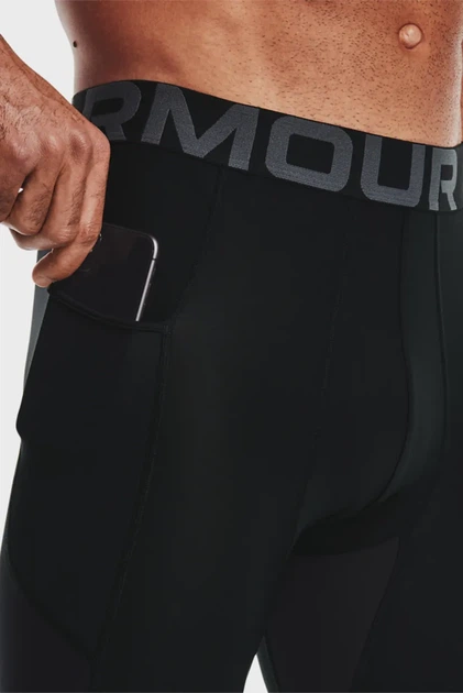 Чоловічі чорні тайтси UA HG Armour 3/4 Legging Under Armour XL 1361588-001 - изображение 5
