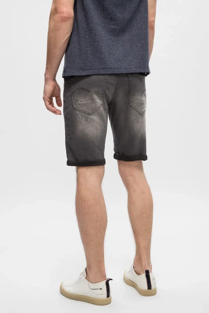 Чоловічі сірі джинсові шорти 3301 G-Star RAW 31 D10481,6132 - зображення 3
