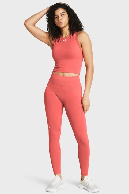 Жіночі коралові тайтси UA Train Seamless Legging Under Armour LG 1381662-811 - Фото 2 Жіночі коралові тайтси UA Train Seamless Legging Under Armour LG 1381662-811 - зображення 2