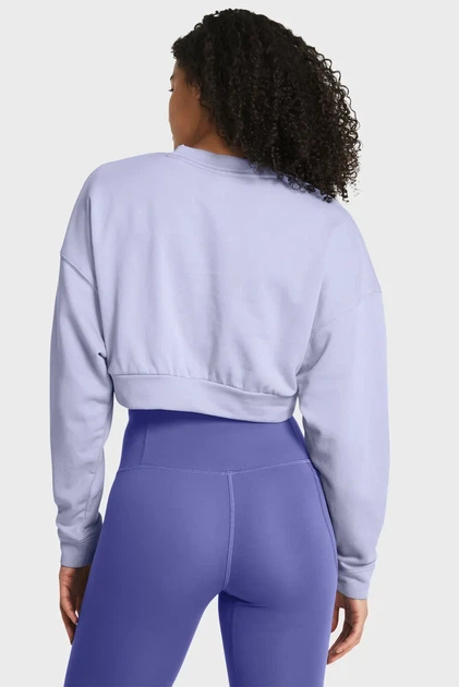 Жіночий білий світшот UA Rival Terry OS Crop Crw Under Armour L 1382738-539 - Фото 2 Жіночий білий світшот UA Rival Terry OS Crop Crw Under Armour L 1382738-539 - зображення 2