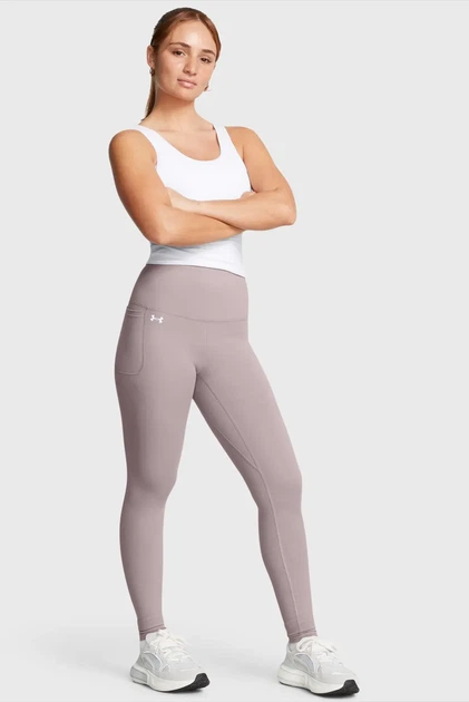 Жіночі пудрові тайтси Motion UHR Legging Under Armour XS 1383607-015 - зображення 2
