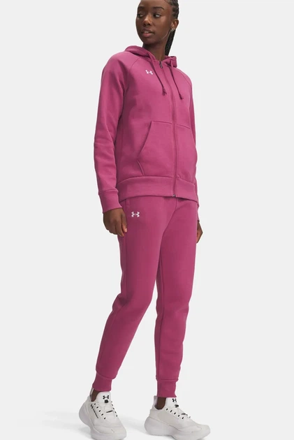 Жіночі рожеві спортивні штани UA Rival Fleece Jogger Under Armour S 1379438-659 - изображение 2