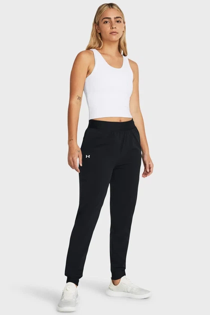 Жіночі чорні спортивні штани ArmourSport High Rise Wvn Pnt Under Armour XS 1382727-001 - зображення 2