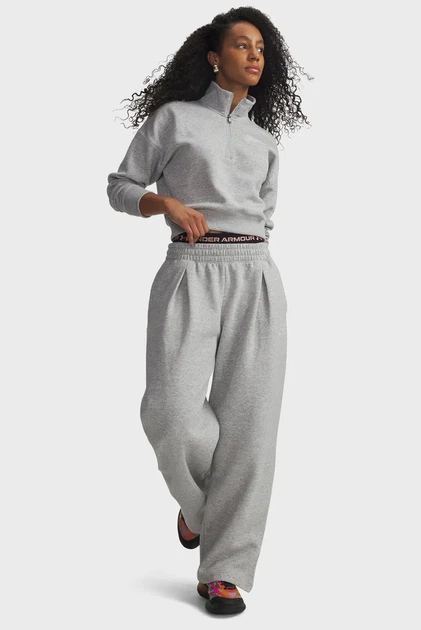 Жіночі сірі спортивні штани Rival Fleece Script Pt Under Armour XS 6012293-011 - зображення 2