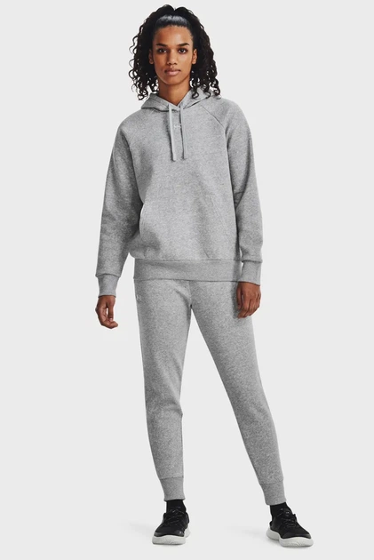 Жіночі світло-сірі спортивні штани UA Rival Fleece Jogger Under Armour S 1379438-012 - Фото 2 Жіночі світло-сірі спортивні штани UA Rival Fleece Jogger Under Armour S 1379438-012 - изображение 2