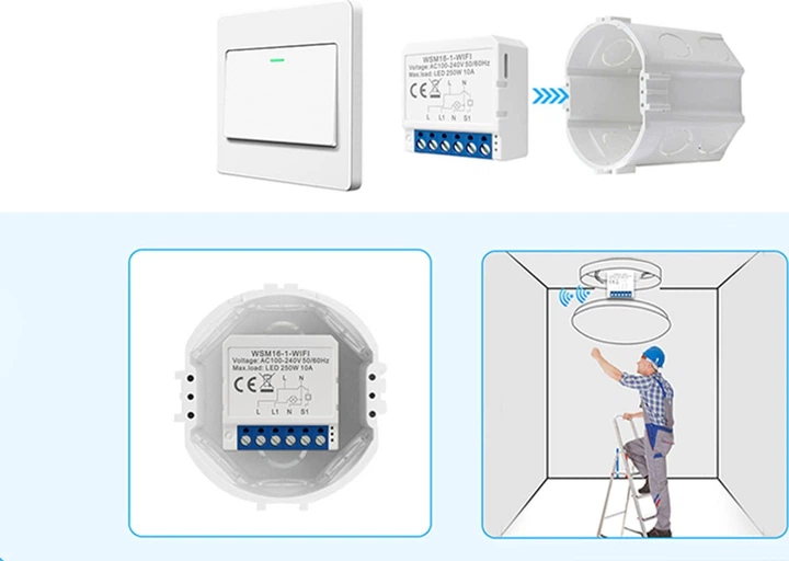 Inteligentny przełącznik Avatto Smart Switch module Wi-Fi (WSM16-W1) - obraz 5