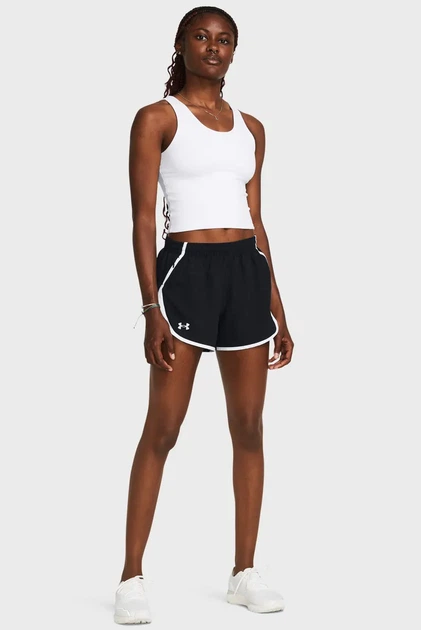 Жіночі чорні шорти UA Fly By 3'' Shorts Under Armour XS 1382438-002 - изображение 2