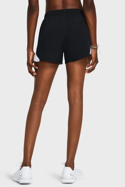 Жіночі чорні шорти UA Fly By 3'' Shorts Under Armour XS 1382438-002 - изображение 3