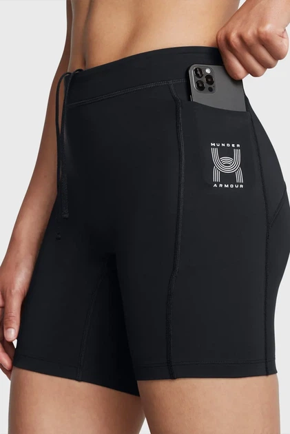 Жіночі чорні велосипедки UA Run Anywhere Shorts Under Armour L 1386345-001 - Фото 4 Жіночі чорні велосипедки UA Run Anywhere Shorts Under Armour L 1386345-001 - изображение 4