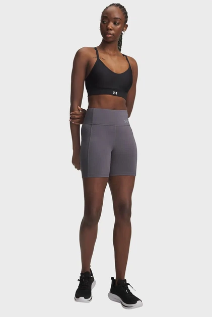 Жіночі сірі велосипедки UA Velociti 6 Fitted Short Under Armour M 6009498-025 - зображення 2