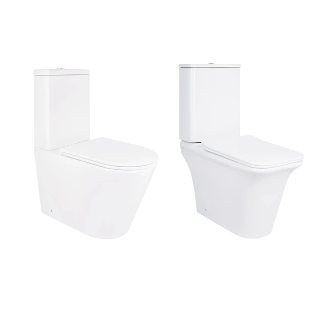 Унитаз напольный Scorpio Ultra Quiet QT14222125AUQW + Унитаз напольный Kalao Rimless QT08221213A W - Фото 1 Унитаз напольный Scorpio Ultra Quiet QT14222125AUQW + Унитаз напольный Kalao Rimless QT08221213A W - изображение 1