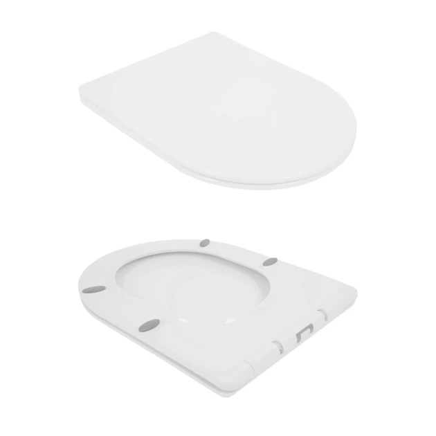 Унитаз подвесной Qtap Jay безободковый с сиденьем Soft-close QT07335176W - изображение 8