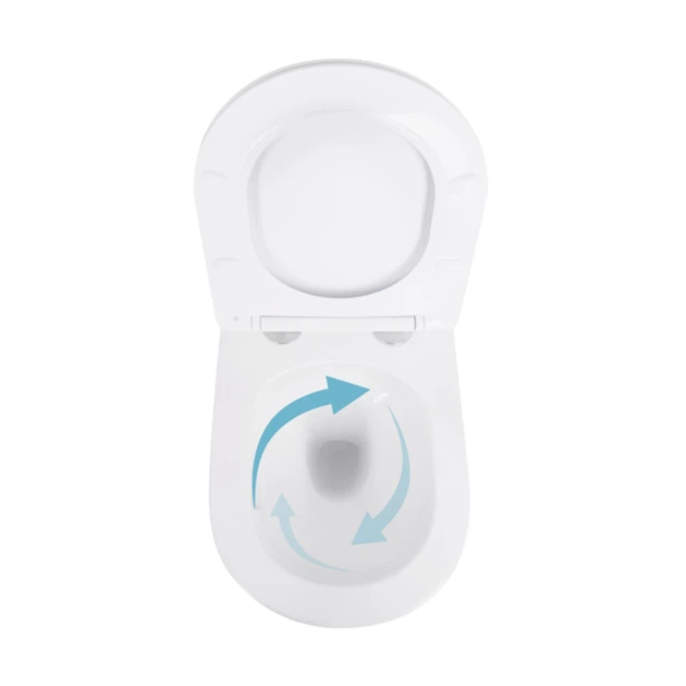 Унітаз підвісний Qtap Swan безободковий Ultra Quiet з сидінням Soft-close QT16335179W - зображення 6