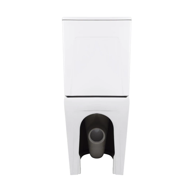 Напольный унитаз Qtap Virgo Ultra Quiet безободочный с сиденьем Soft-close WHITE QT18226092AW - изображение 7