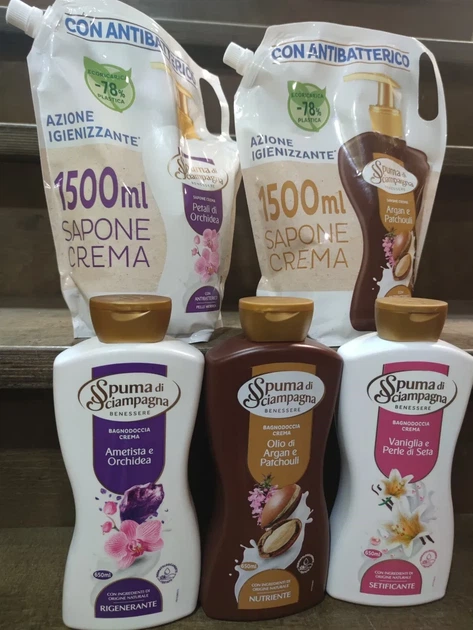 Крем-гель для душа Орхидея и Аметист Spuma di Sciampagna Ametista E Orchidea 650 мл - изображение 5