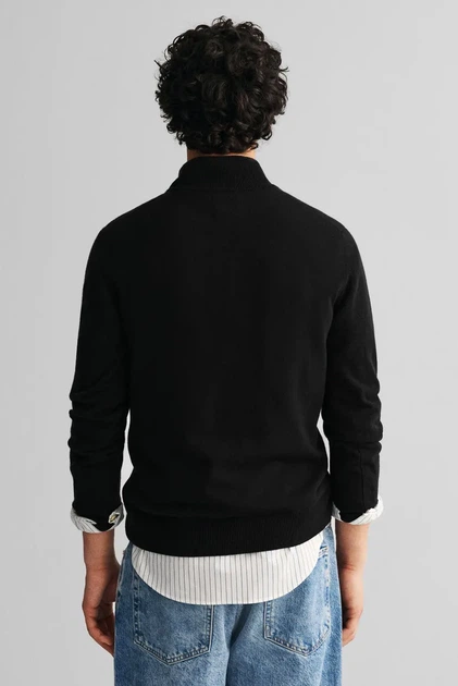 Чоловіча чорна шерстяна кофта Gant XXL 87213 - зображення 3