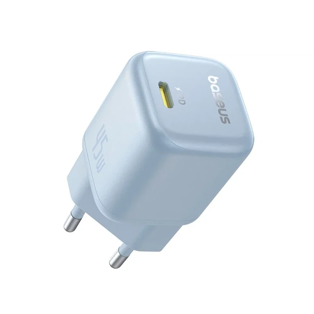Мережевий зарядний пристрій Baseus PicoGo 45W, GaN, USB-C, Power Delivery, швидка зарядка для смартфонів, планшетів і ноутбуків, компактний адаптер - Фото 3 Мережевий зарядний пристрій Baseus PicoGo 45W, GaN, USB-C, Power Delivery, швидка зарядка для смартфонів, планшетів і ноутбуків, компактний адаптер - зображення 3